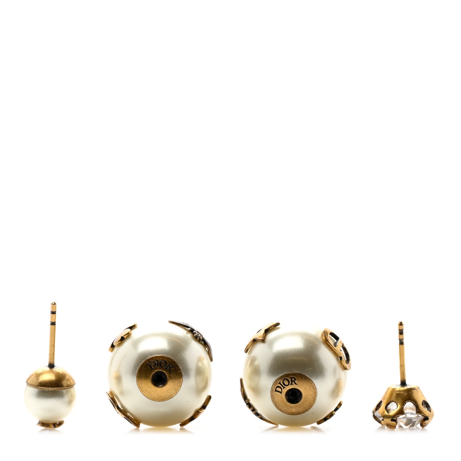Christian Dior Mise En Dior Tribal Crystal Charm Earrings 3 of 4