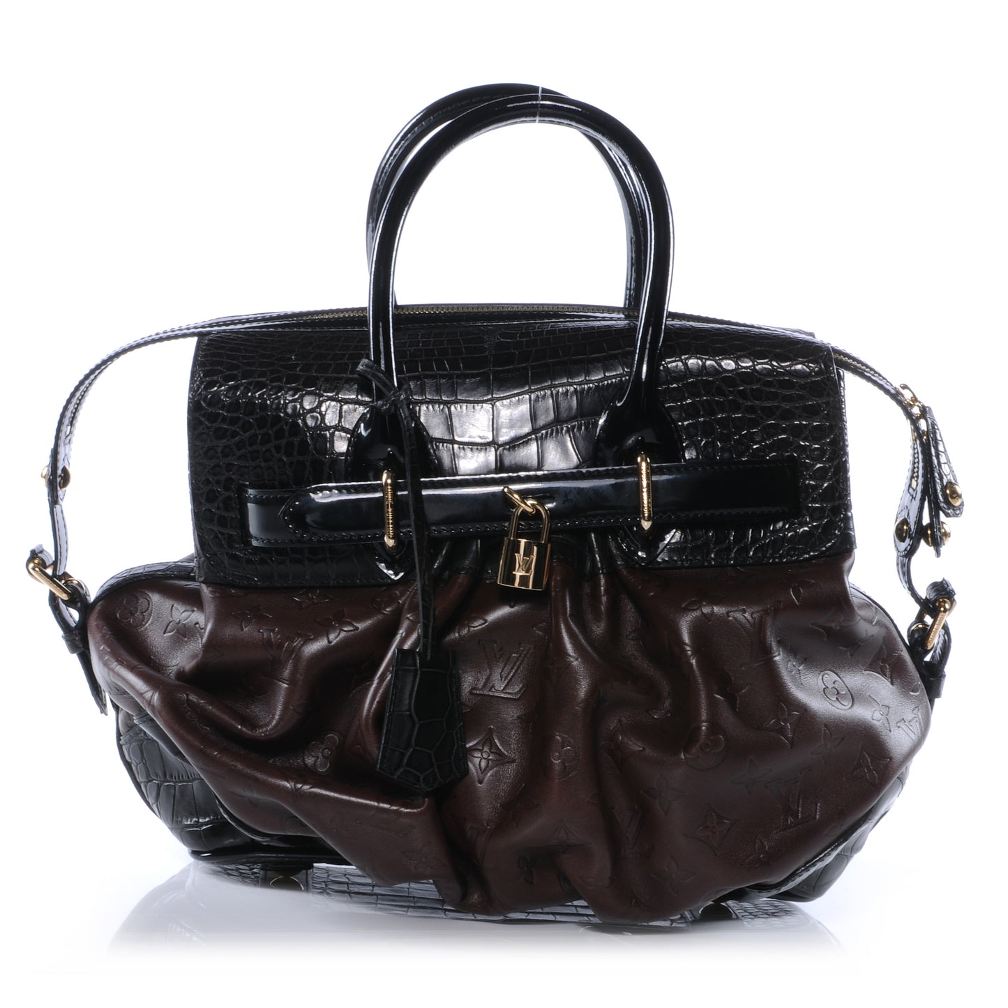 Monogram Embossed Leather Alligator Les Extraordinaires City Steamer
