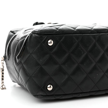 Chanel Calfskin Quilted Large Cambon Bowler Black 9 of 12