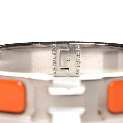 Hermes Enamel Narrow Clic Clac H Bracelet PM Orange 4 of 7