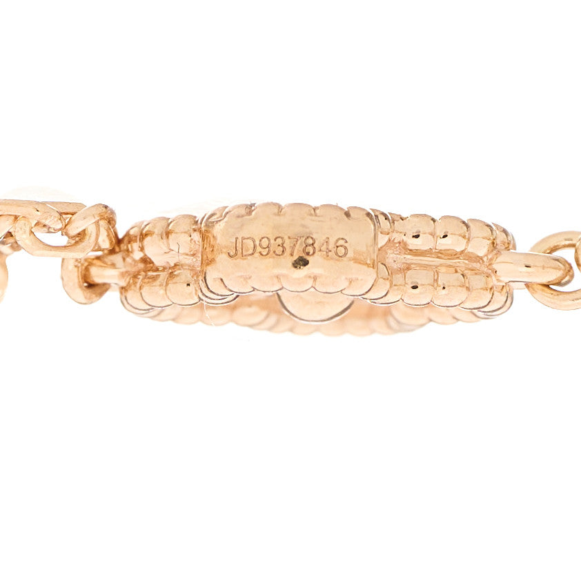 Van Cleef & Arpels 18K Rose Gold 6 Motifs Sweet Alhambra Bracelet 4 of 5