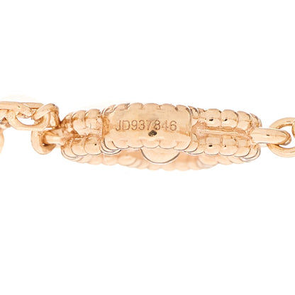 Van Cleef & Arpels 18K Rose Gold 6 Motifs Sweet Alhambra Bracelet 4 of 5