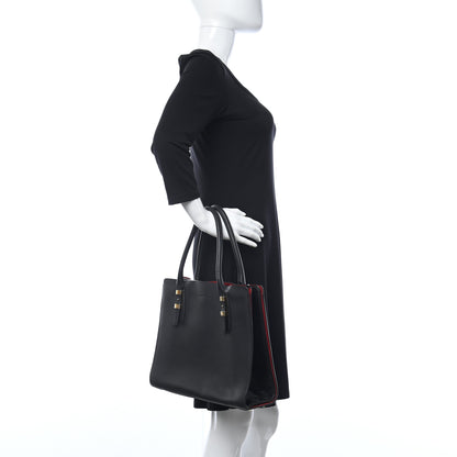 Salvatore Ferragamo Calfskin Python Whitney Tote Black 2 of 11