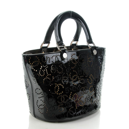 Chanel Patent Perforated CC N°5 Shopping Tote Black 3 of 8
