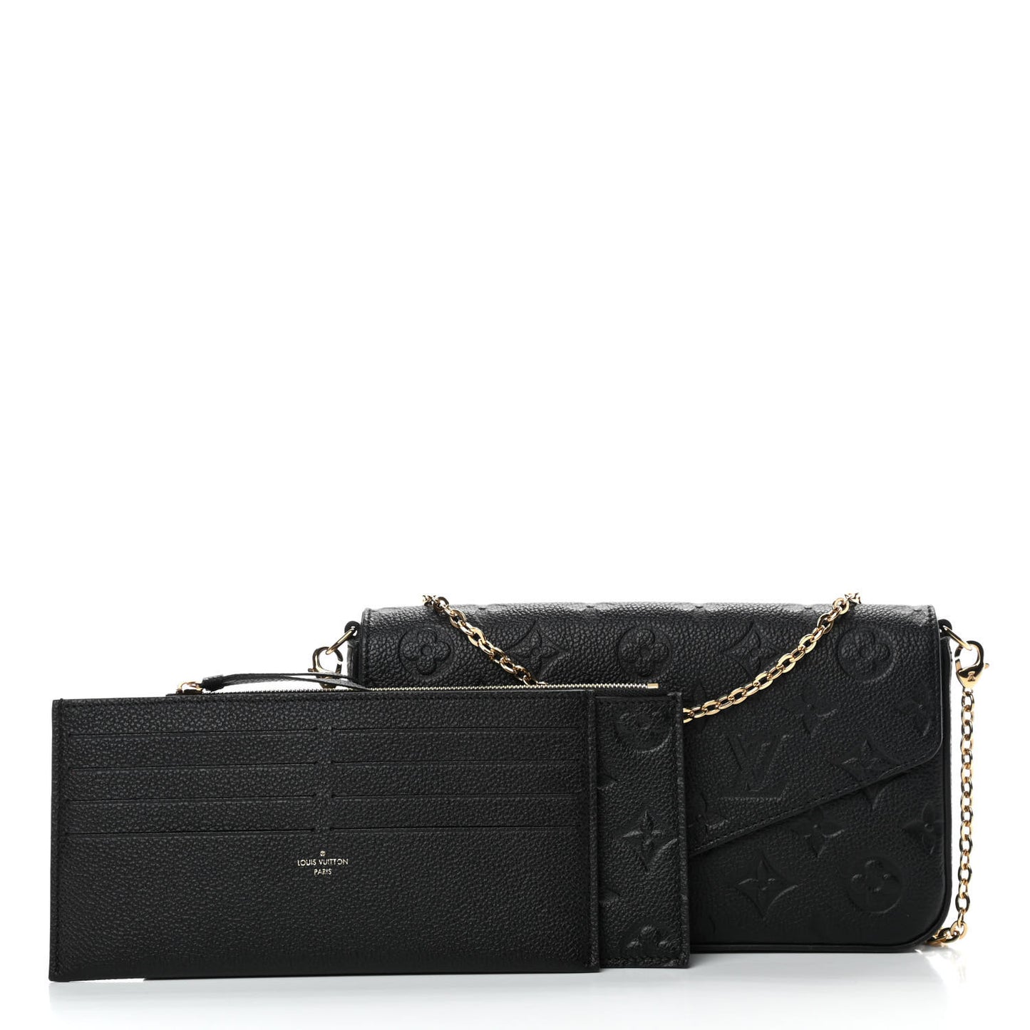 Empreinte Pochette Felicie Chain Wallet Black