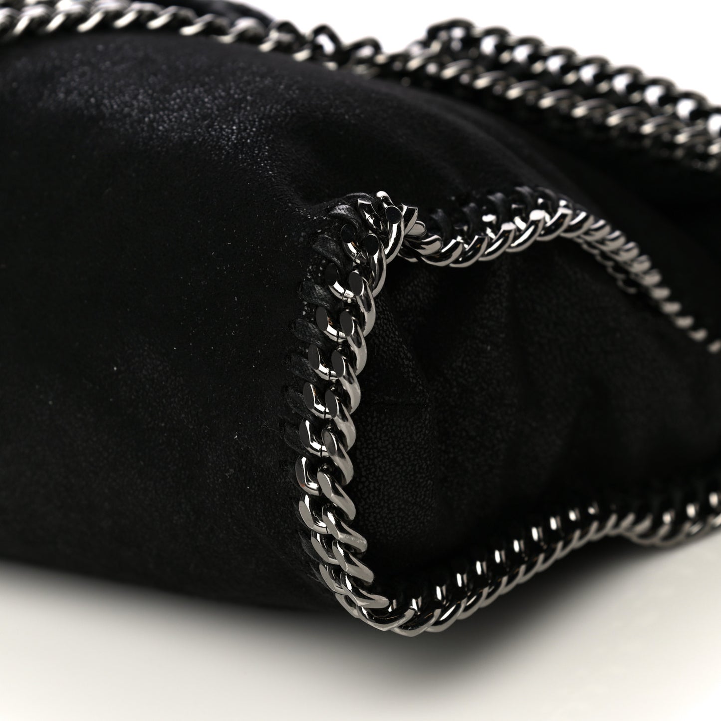 Shaggy Deer Falabella Fold Over Tote Black