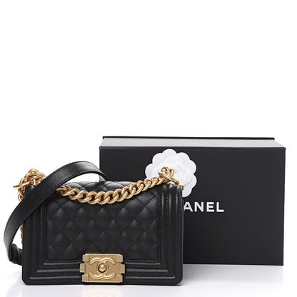 Chanel Caviar Quilted Small Boy Flap Black 10 of 10