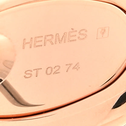 Hermes Enamel Mini Maillon Earrings Rose Candeur 4 of 5