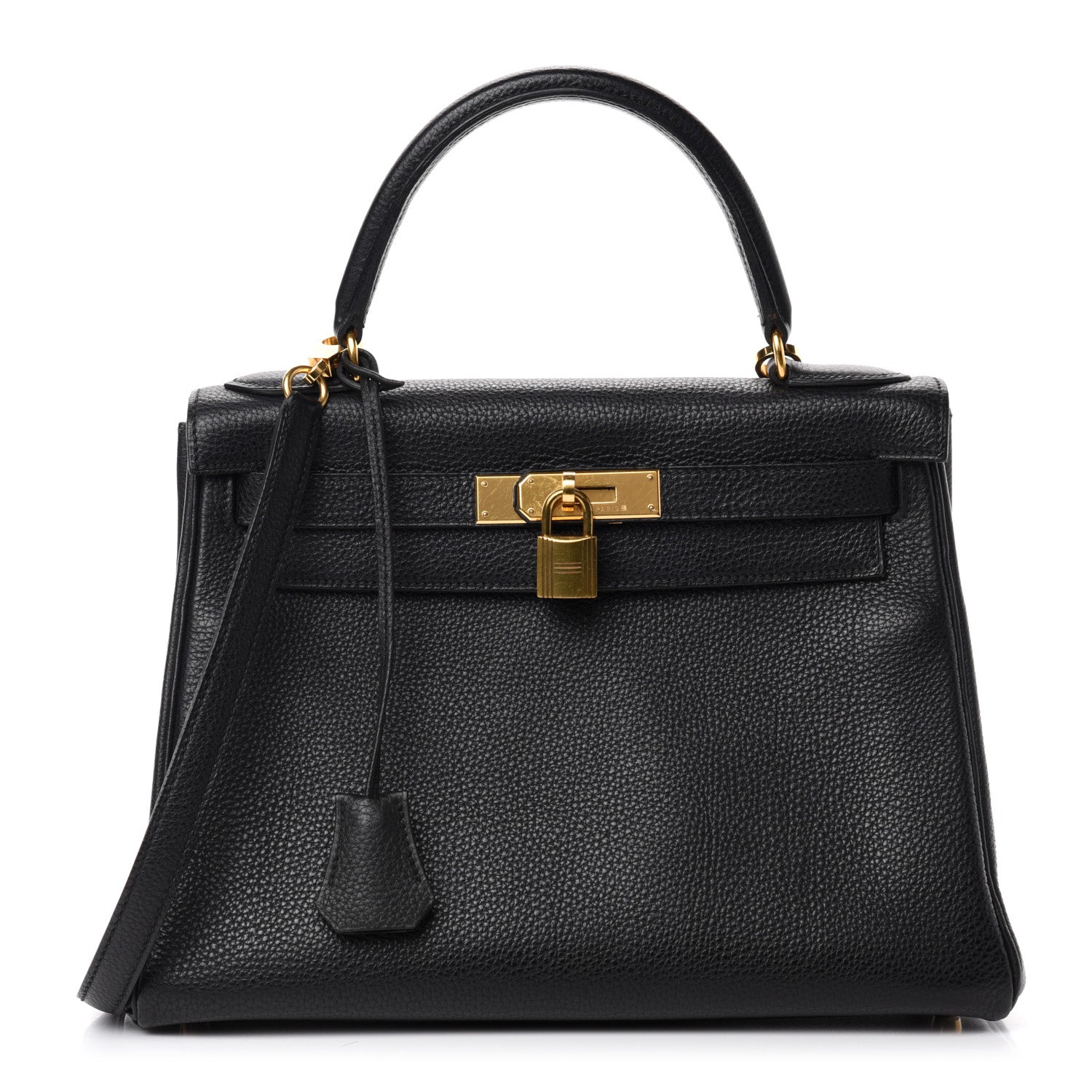 Hermes Togo Kelly Retourne 28 Black 1 of 14