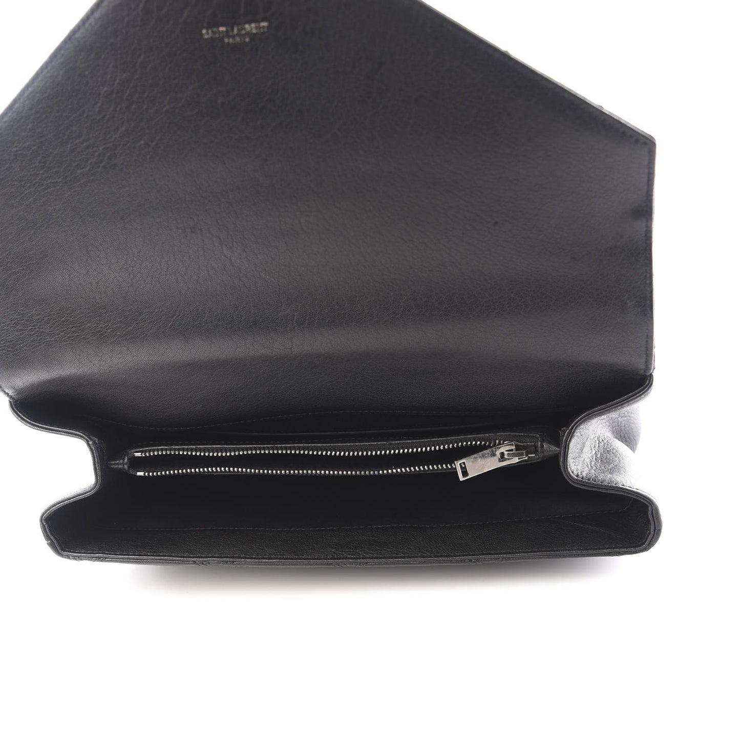 Calfskin Matelasse Diamond Quilted Monogram Large College Bag Black