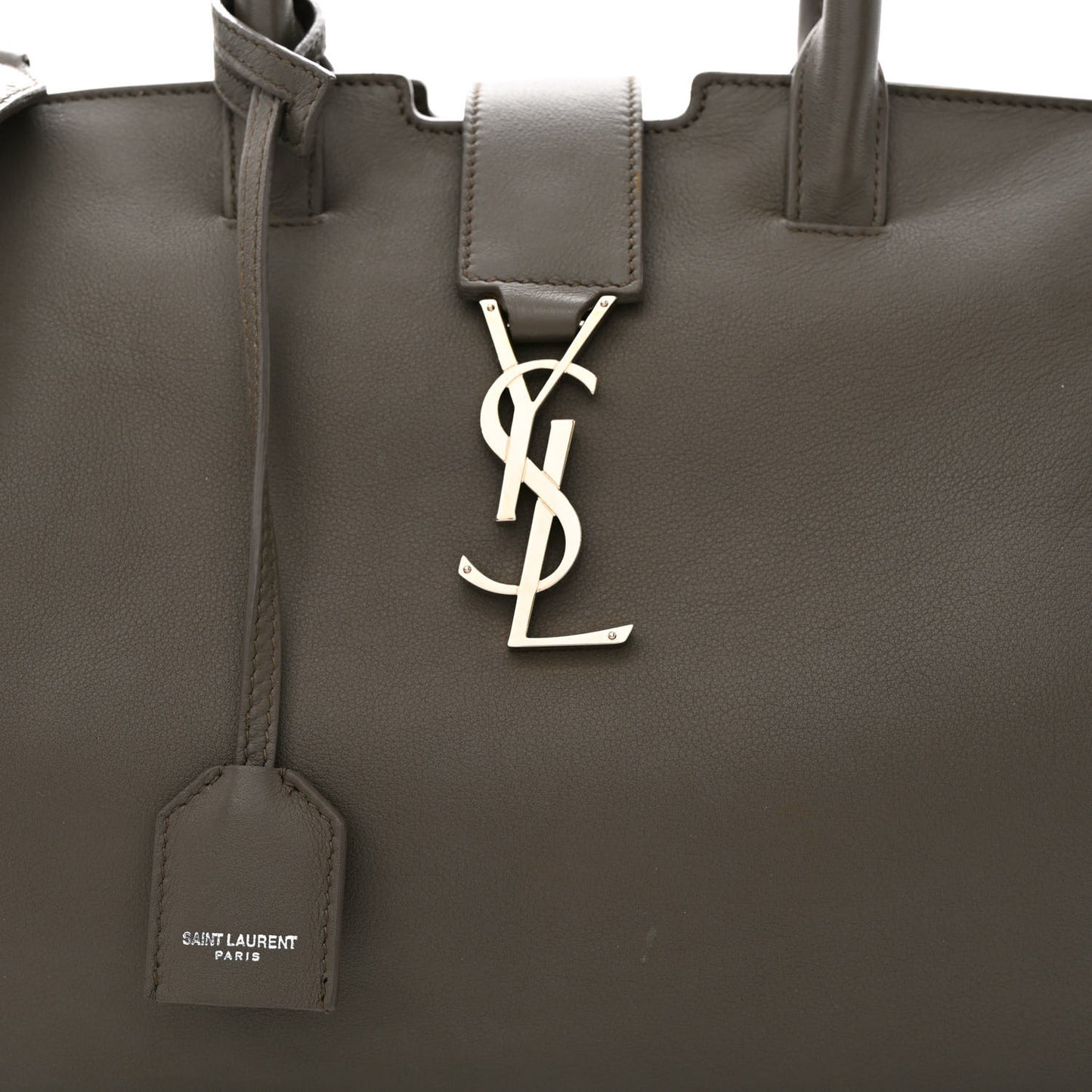 Calfskin Crocodile Embossed Small Monogram Downtown Cabas Earth