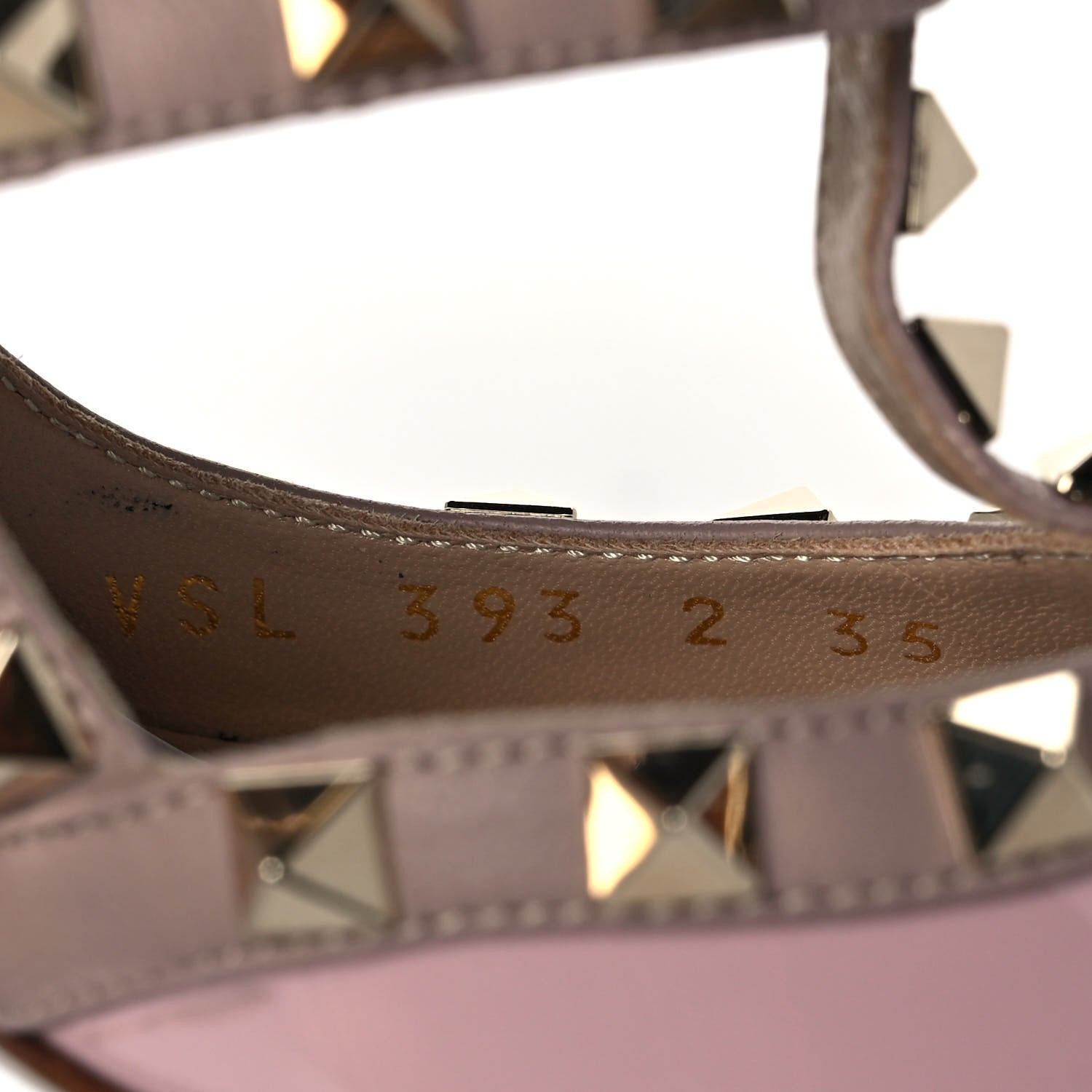 Valentino Garavani Patent Nappa Rockstud Ankle Strap 100mm Pumps 35 Water Rose Poudre 8 of 9