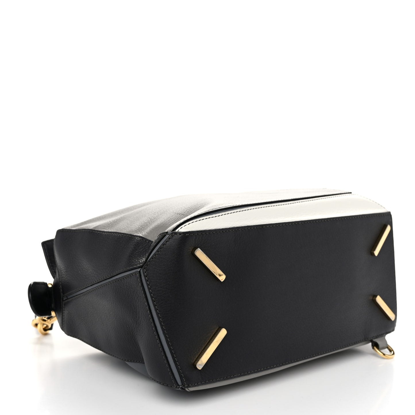 Calfskin Medium Puzzle Bag Grey Multito