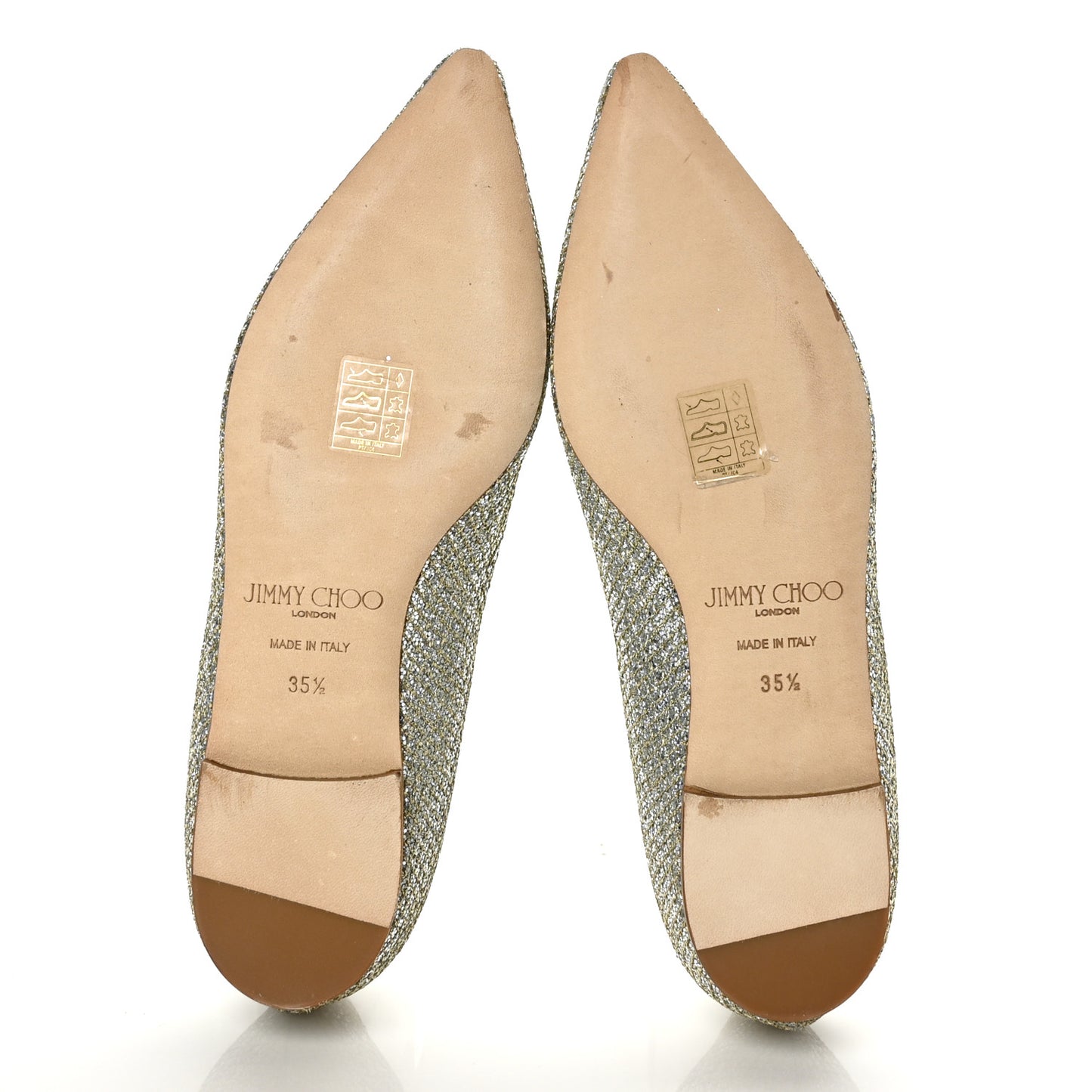 Glitter Romy Flats 35.5 Champagne