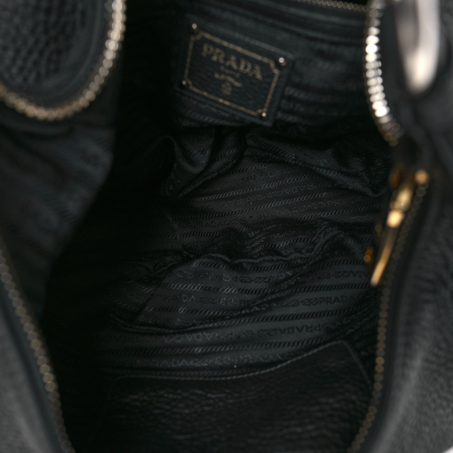 Prada Vitello Daino Hobo Black 5 of 8