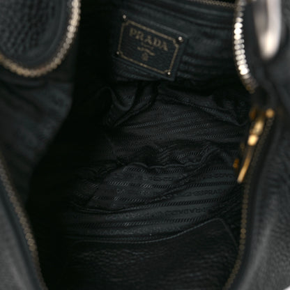Prada Vitello Daino Hobo Black 5 of 8