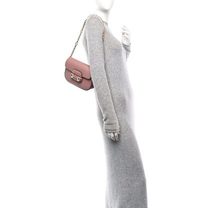 Gucci Azalea Calfskin Crystal GG Monogram Mini Horsebit 1955 Shoulder Bag Pink 2 of 10
