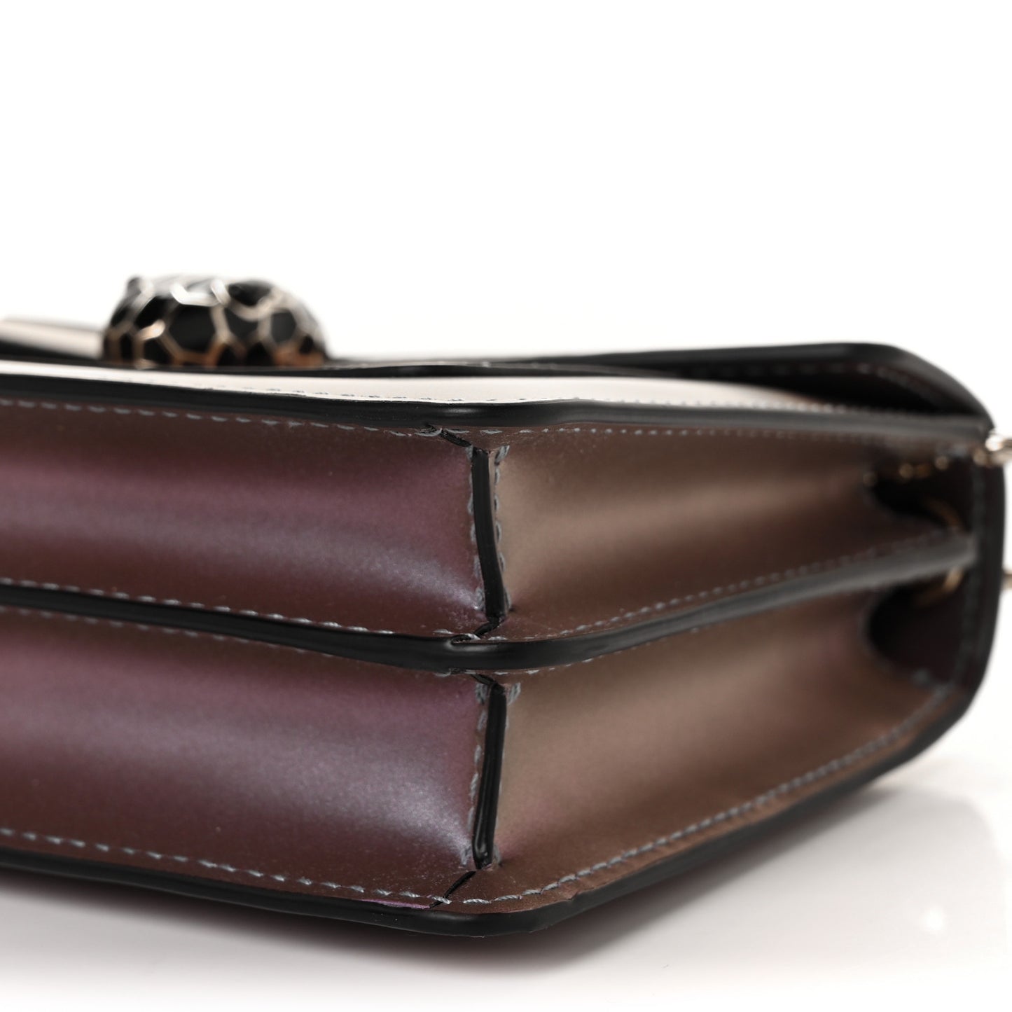 Iridescent Calfskin Serpenti Forever Crossbody Bag Purple