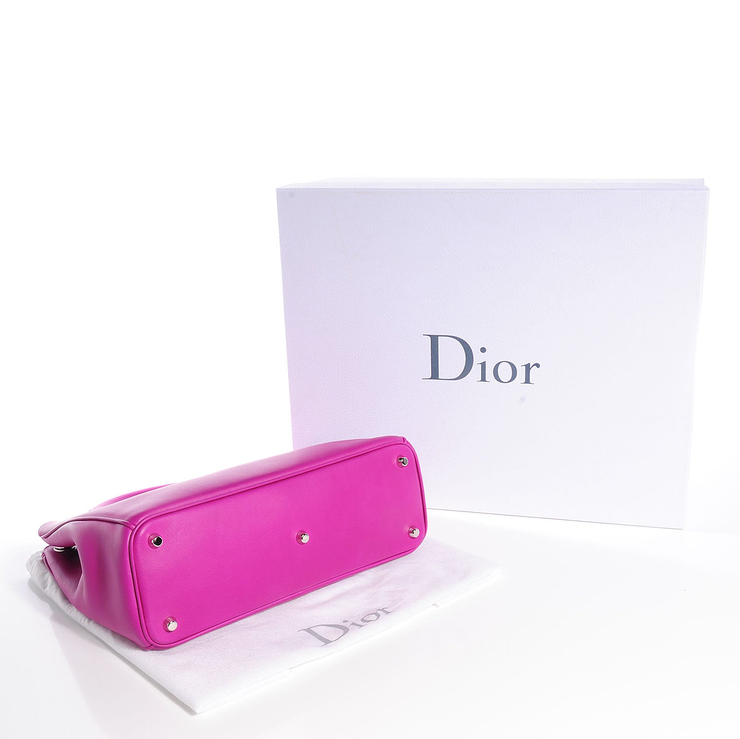 Christian Dior Calfskin Medium Diorissimo Bag Rose Sorbet 8 of 14
