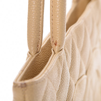 Chanel Caviar Quilted Medallion Tote Beige 8 of 15