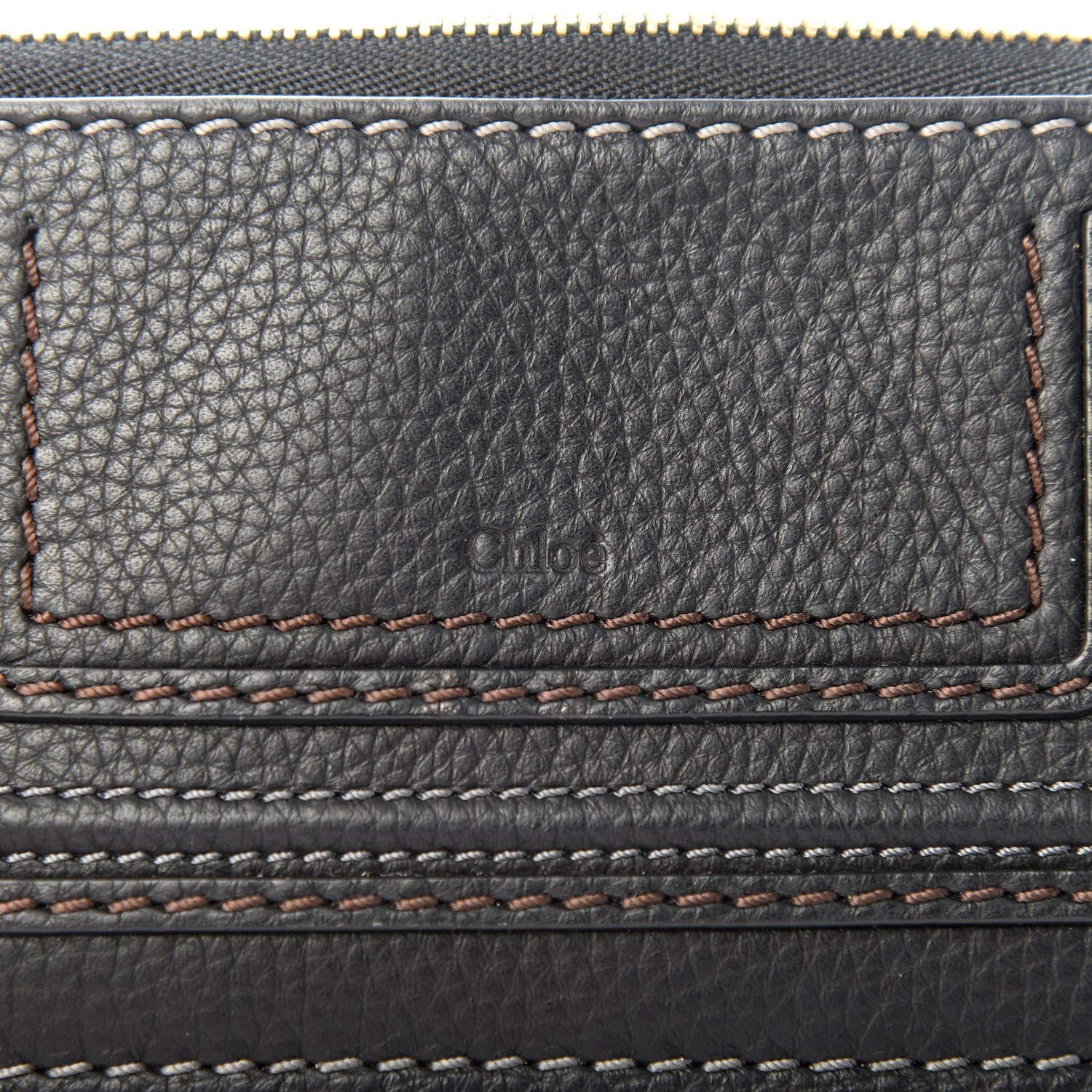 Chloe Grained Calfskin Medium Marcie Zip Card Holder Black 6 of 8