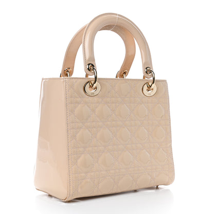 Christian Dior Patent Cannage Medium Lady Dior Light Pink 2 of 4