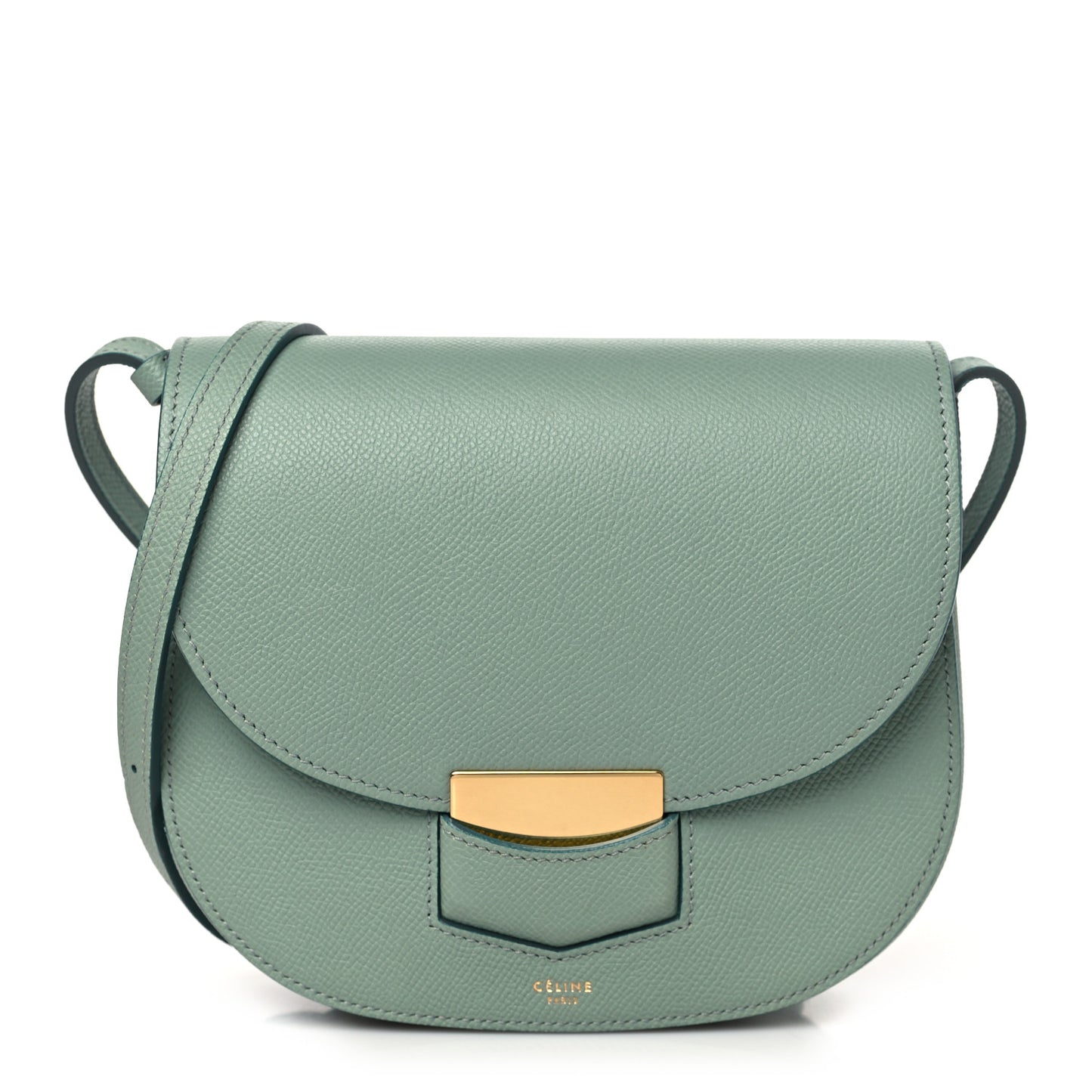 Baby Grained Calfskin Small Trotteur Jade