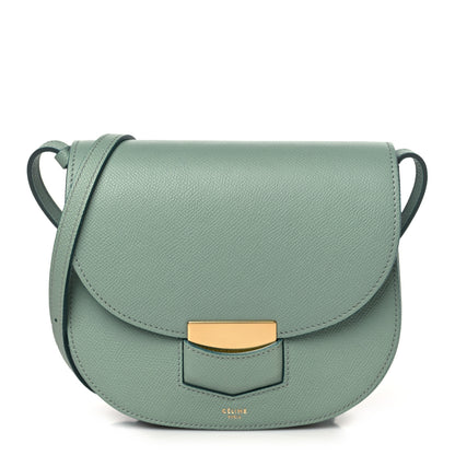 Celine Baby Grained Calfskin Small Trotteur Jade 1 of 9