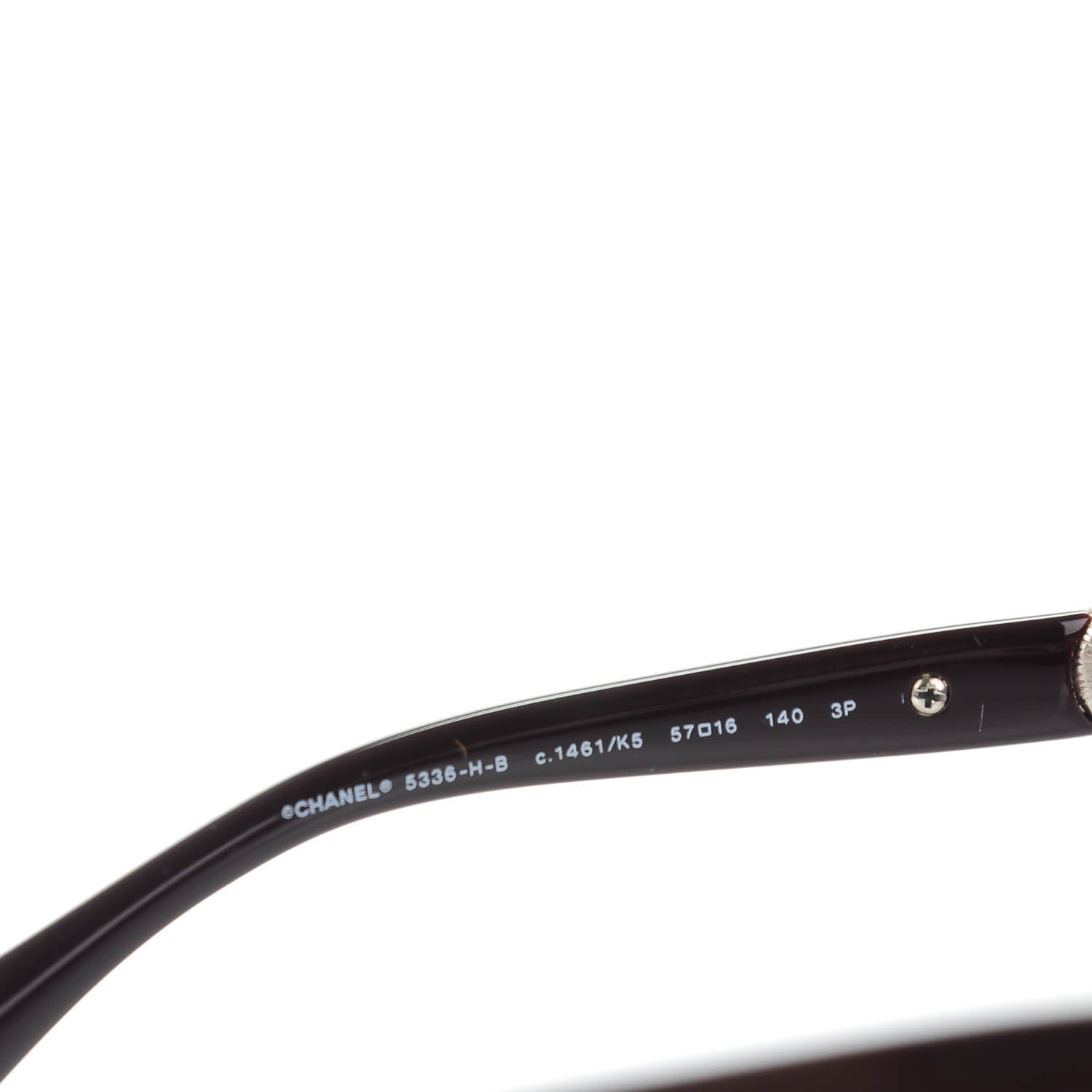 Chanel Crystal Pearl Cat Eye Sunglasses 5336-H-B Brown 4 of 6