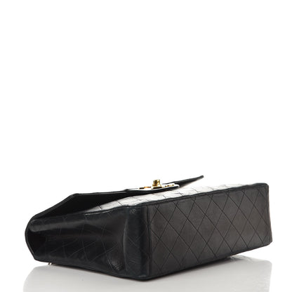 Chanel Lambskin Quilted XL Jumbo Single Flap Black 5 of 15