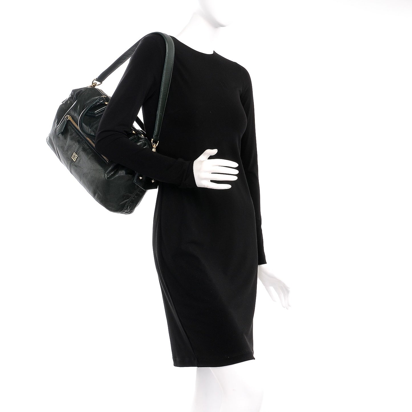 Leather Saffia Bag Green