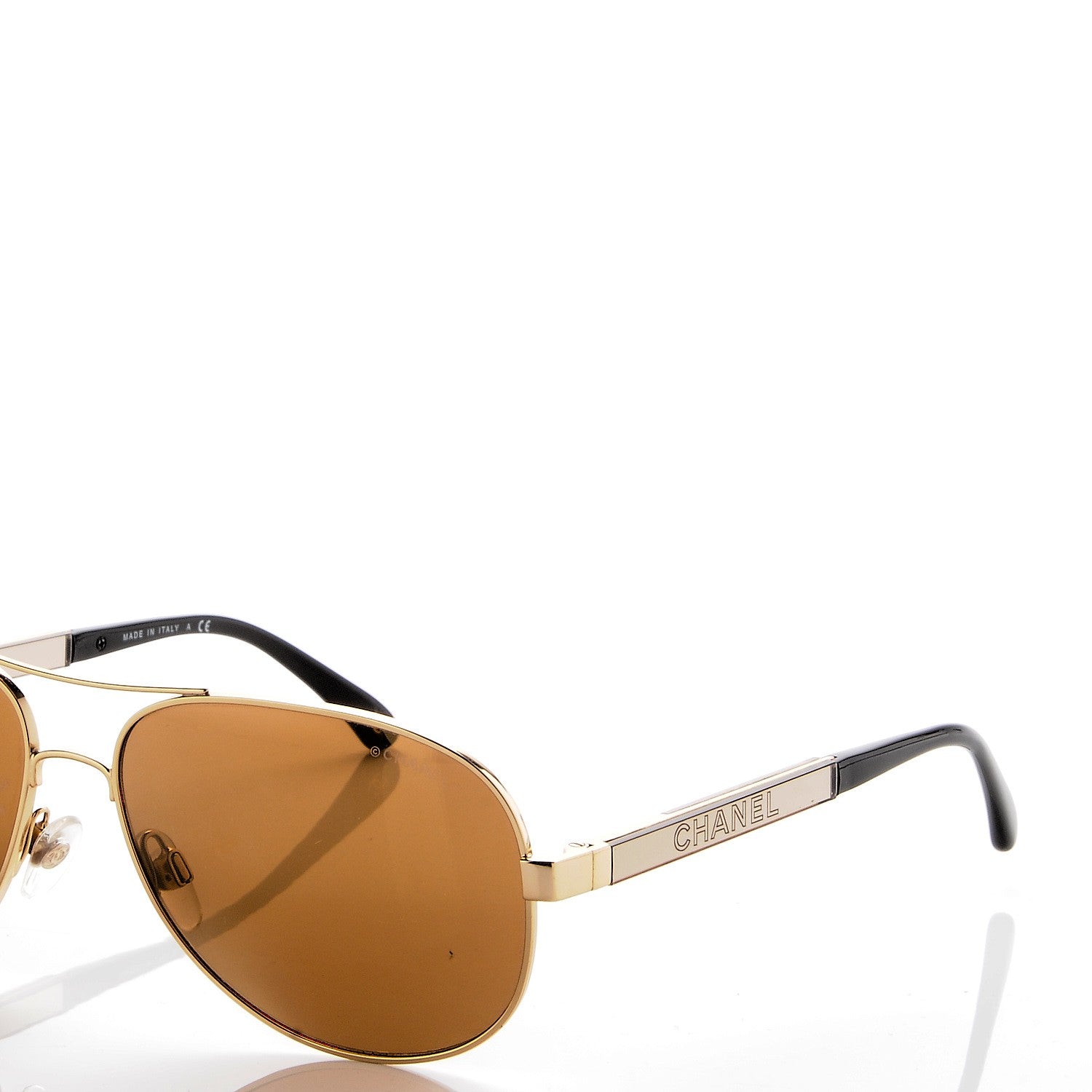 Chanel Aviator Sunglasses 4179 Gold 7 of 8