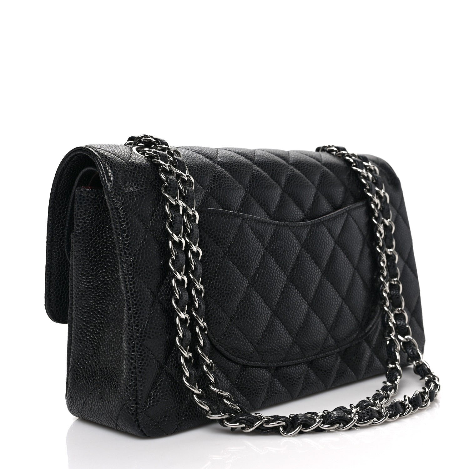 Chanel Caviar Quilted Medium Double Flap Black 3 of 8