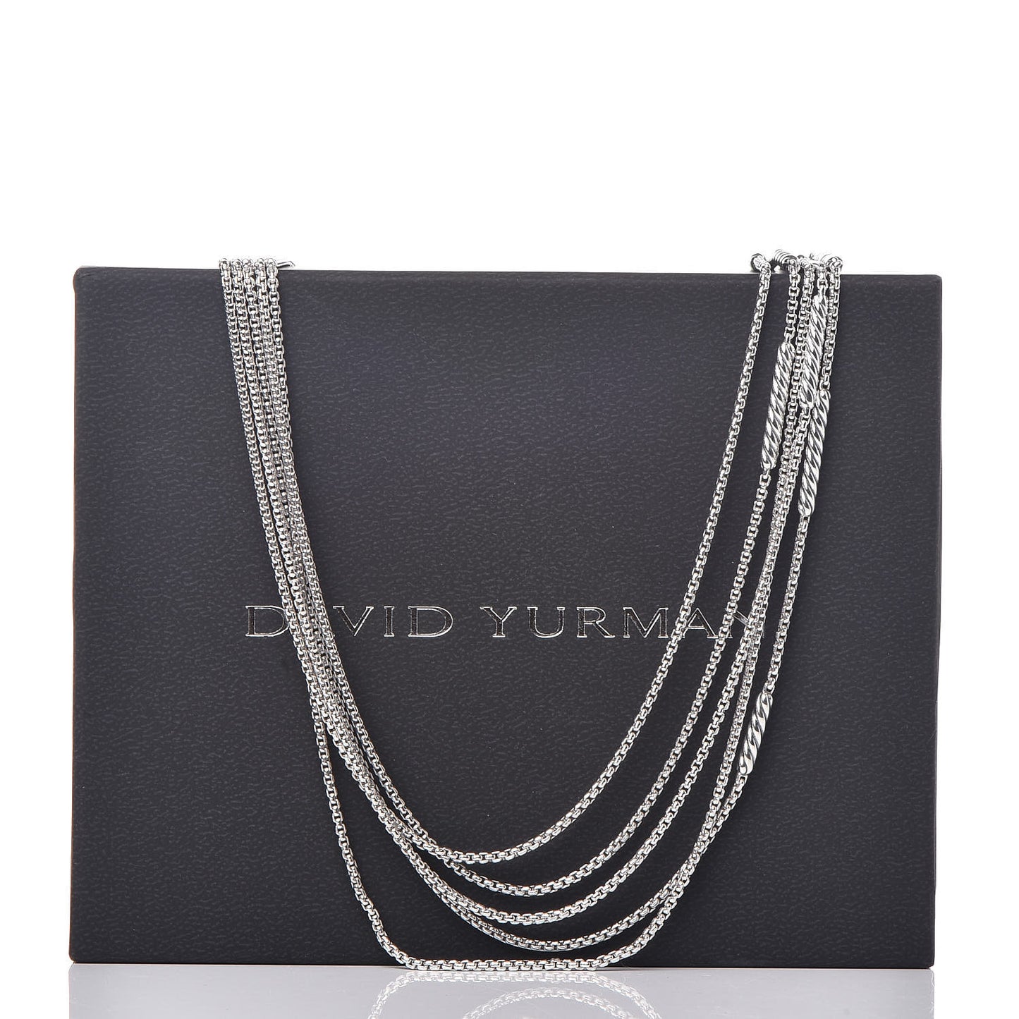 Sterling Silver Willow Five-Row Chain Necklace
