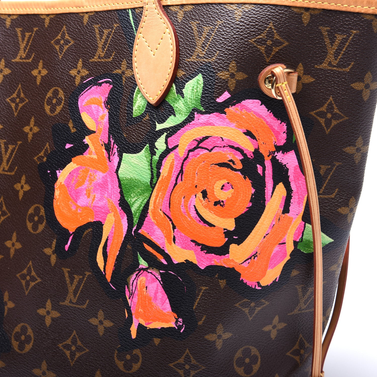 Louis Vuitton Monogram Roses Neverfull MM 11 of 11