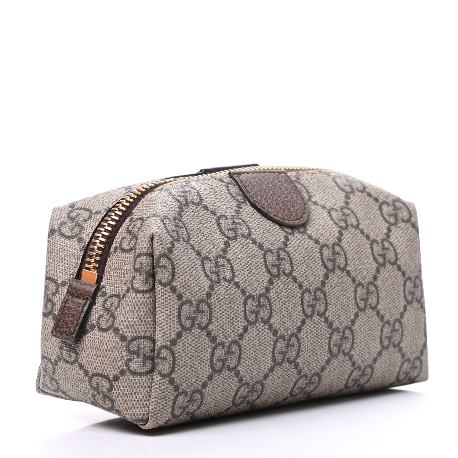 Gucci Soft GG Supreme Monogram Calfskin Small Ophidia Cosmetic Case Beige Ebony New Acero 3 of 9