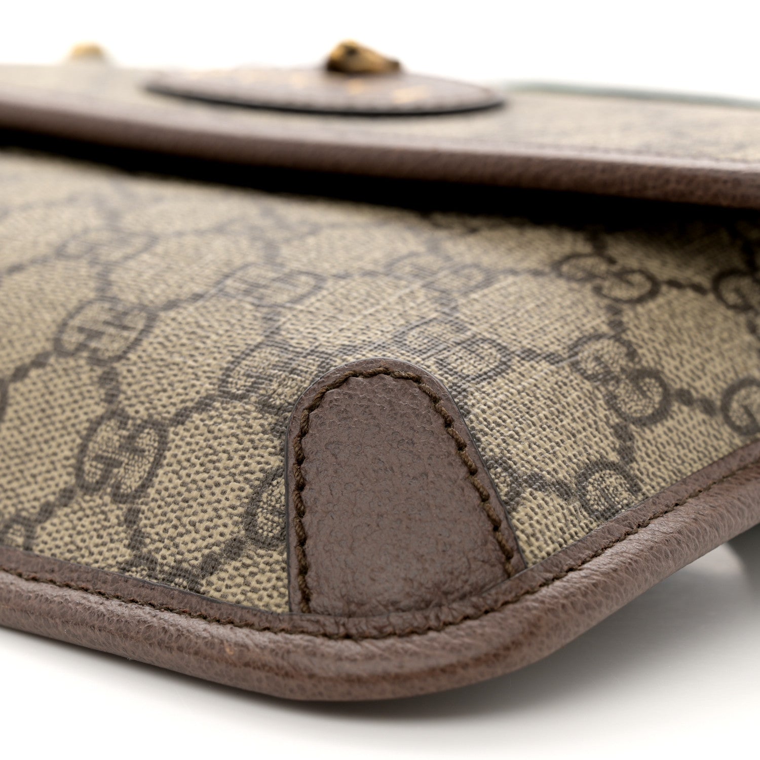 Gucci GG Supreme Monogram Neo Vintage Web Belt Bag Brown 10 of 11