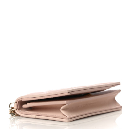 Christian Dior Lambskin Cannage Small Lady Dior Flap Card Holder Light Pink 3 of 10