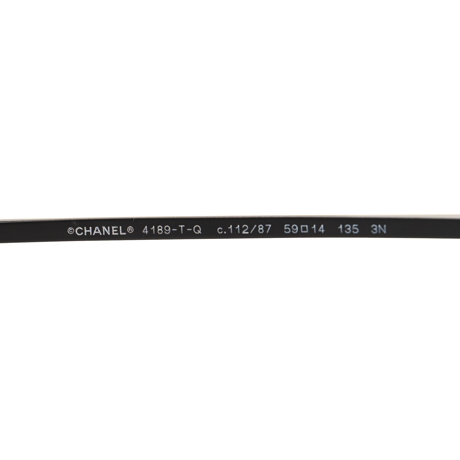 Chanel Aviator CC Sunglasses 4189-T-Q Black 5 of 7