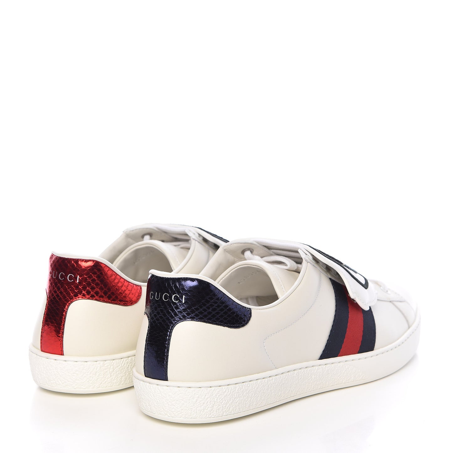 Calfskin Ayers Web Angry Cat Embroidered Mens Ace Sneakers 11.5 White
