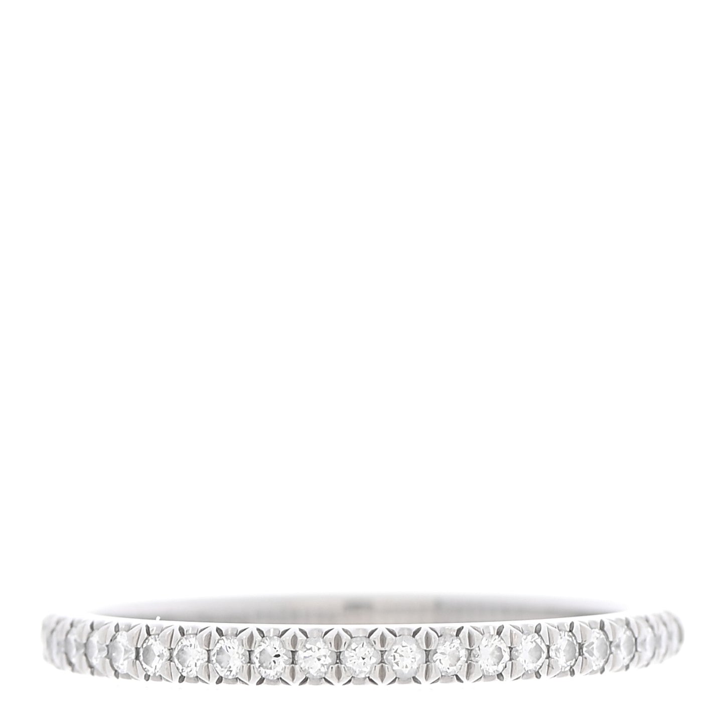 Platinum Diamond .17ctw Soleste Half Eternity Band Ring 57 8