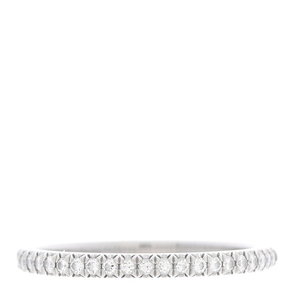 Tiffany Platinum Diamond .17ctw Soleste Half Eternity Band Ring 57 8 1 of 5