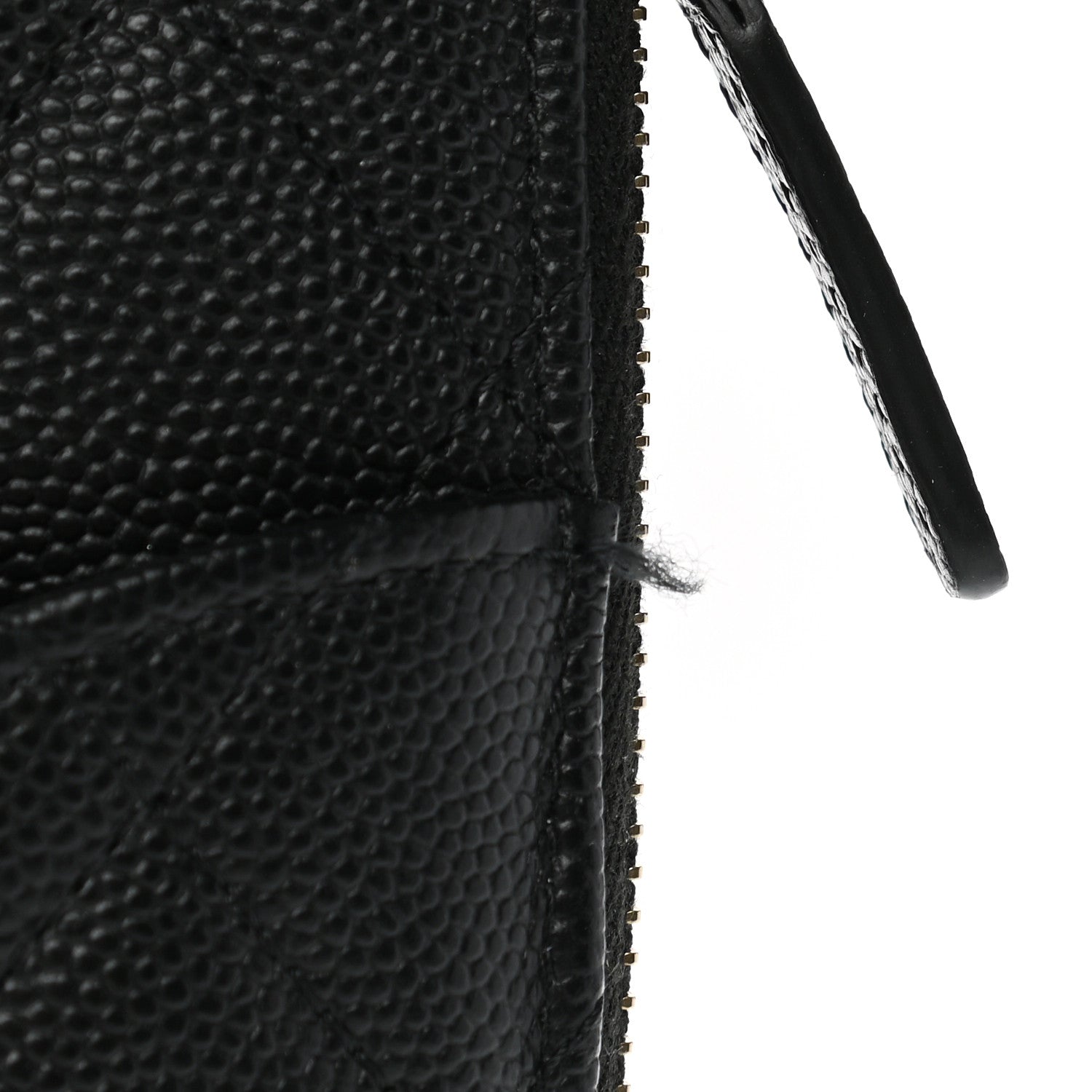 Chanel Caviar Quilted Classic Flat Wallet Pouch Black 8 of 9