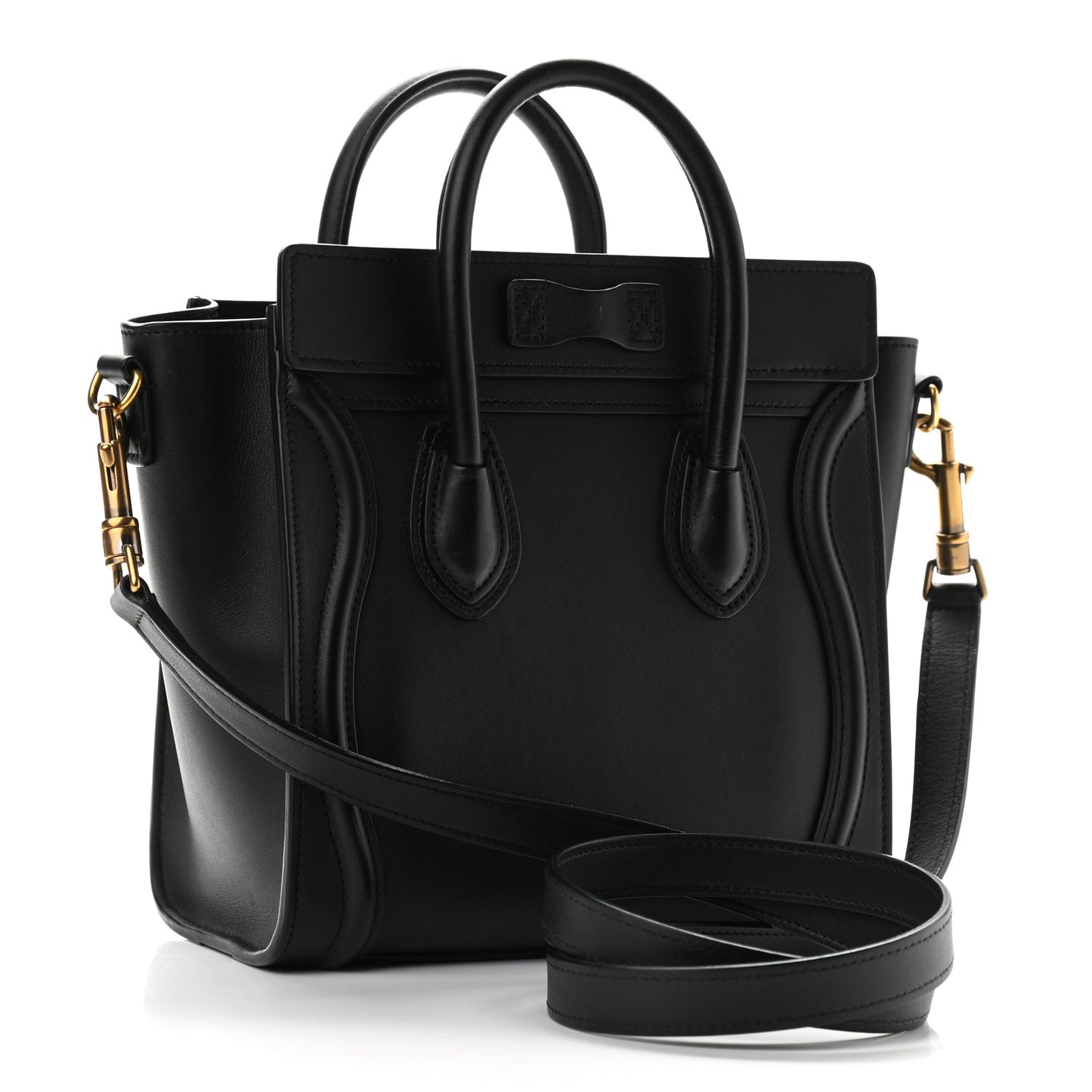 Smooth Calfskin Nano Luggage Black