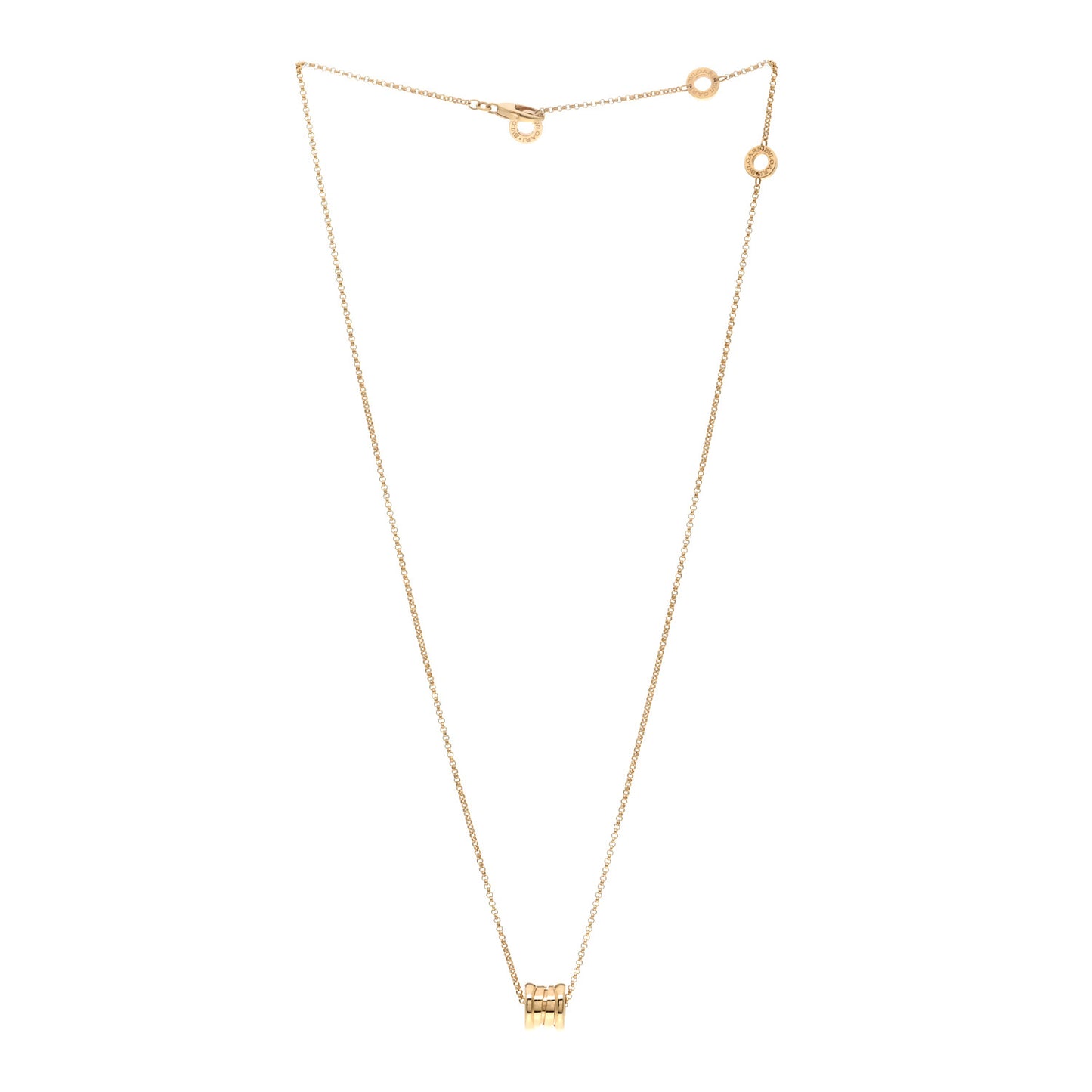 18K Yellow Gold Mini B.Zero1 Pendant Necklace