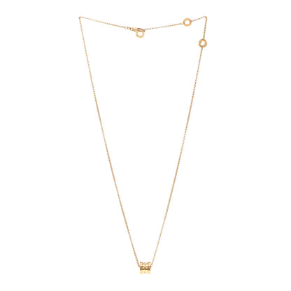 Bulgari 18K Yellow Gold Mini B.Zero1 Pendant Necklace 3 of 5
