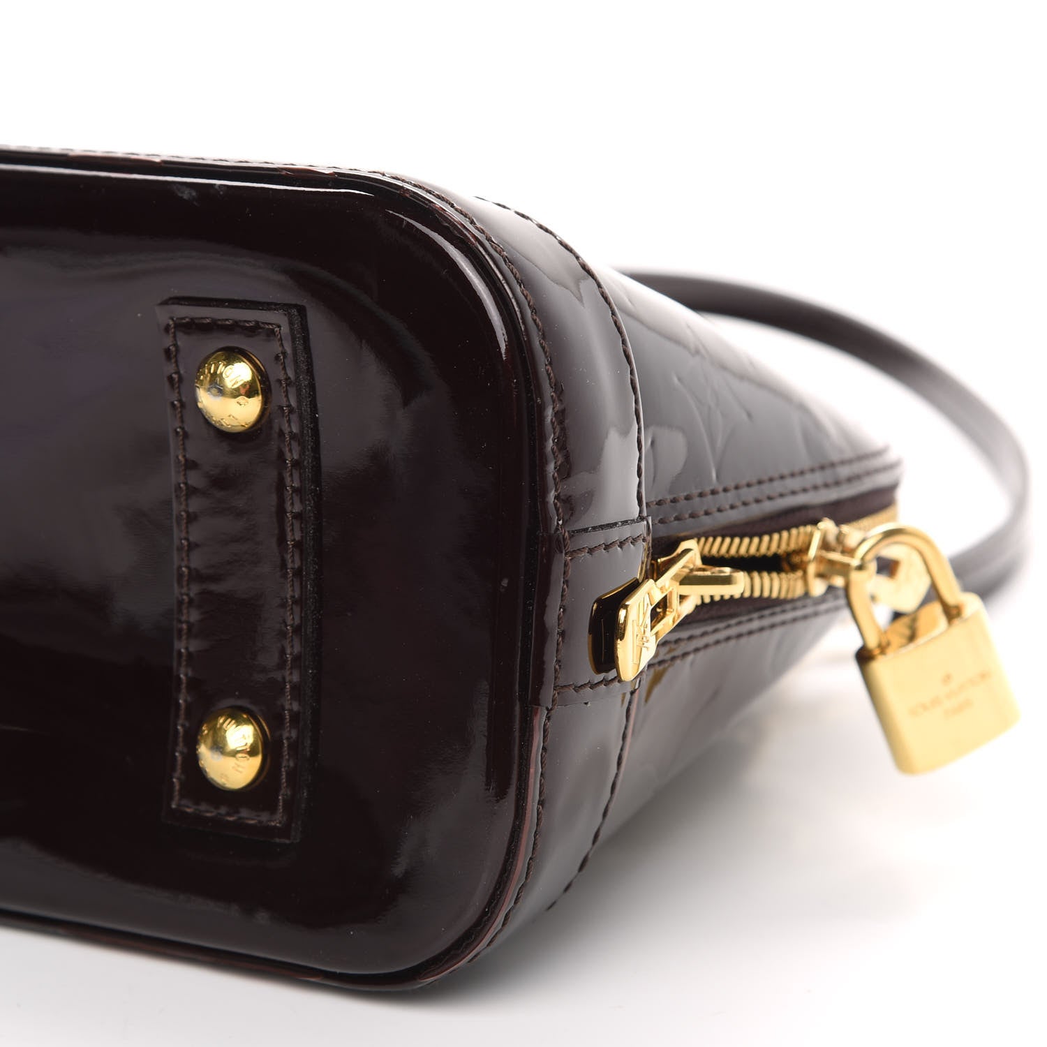 Louis Vuitton Vernis Alma BB Amarante 9 of 12