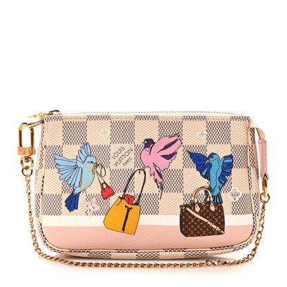 Louis Vuitton Damier Azur 2018 Christmas Animation Mini Pochette Accessories 1 of 7
