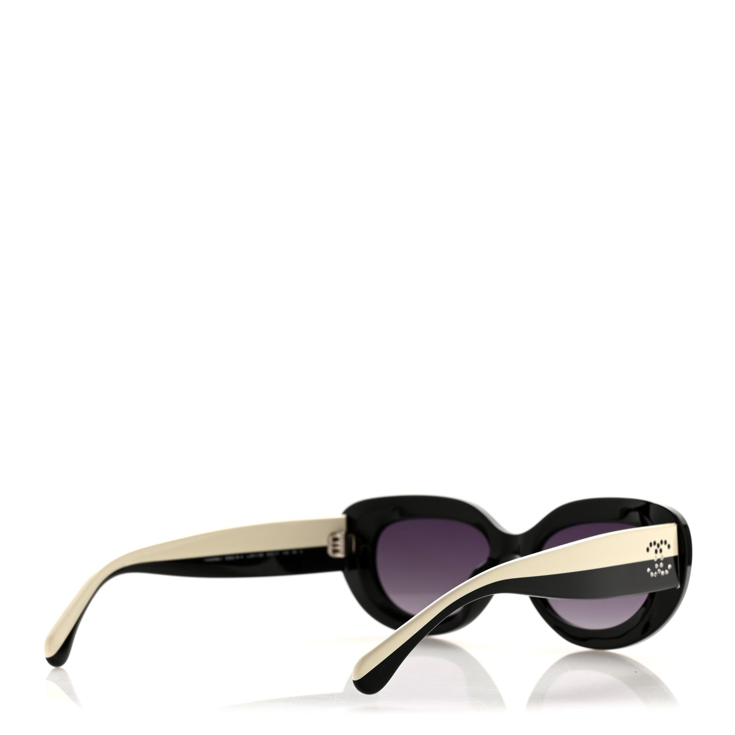 Acetate Sunglasses 5562-B-A Black White