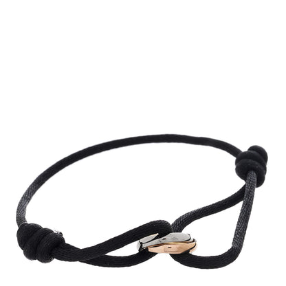 Cartier 18K Pink Yellow White Gold Trinity Adjustable Cord Bracelet Black 1 of 6